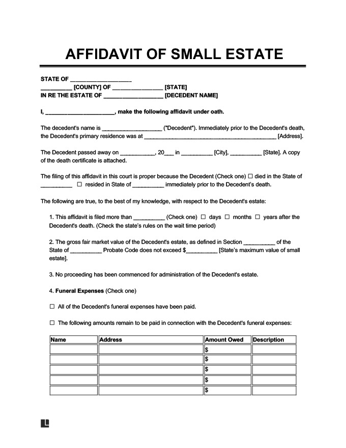 Everything You Need To Know About Small Estate Affidavit Wealth Nation 4994